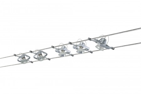Wire System Mac II 105 5x20W GU5,3 Chrom matt 230/12V 105VA Metall