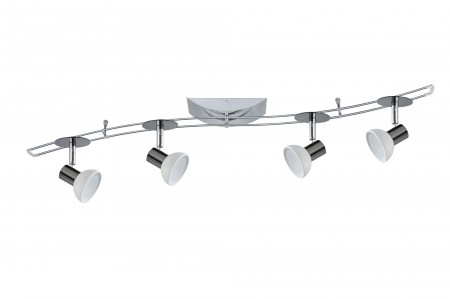 Paulmann Sheela S 150 4x35W GU5,3 Schwarzchrom/Opal 230/12V 150VA