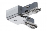 URail System Light&Easy L-Verbinder starr Chrom  230V Metall - U-Rail     L-Verbinder fuer das...