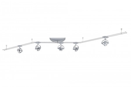 Rail System Mac� RD Z180 5x20W GU4 Chrom matt 230/12V 105VA Kunststoff