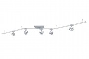 Rail System Mac� RD Z180 5x20W GU4 Chrom matt 230/12V 105VA Kunststoff - Rail System Mac� RD Z180   Schienensysteme 12V...
