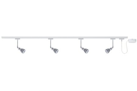 Paulmann U-Rail System Set Titurel 4x40W Wei&szlig;/Opal/Schwarz 230V