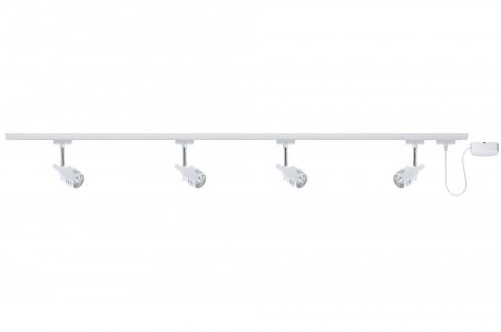 Paulmann U-Rail Set Rumas 4x7W GU10 Wei� 230V Metall (Energiesparlampen)