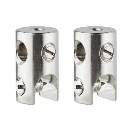Seilklotz Seilsysteme 2er Pack max.150W/Stange max.300W Chrom 12V
