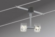 Wire System GEO Q-DK LED 4x2x3W 12m Chrom matt 230/12V 60VA Metall - Wire System GEO Q-DK LED    Trafo:...