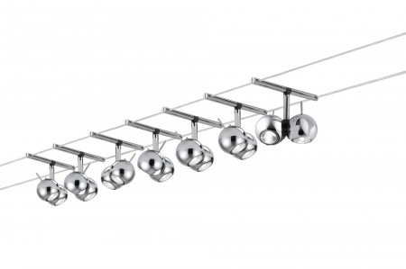 Wire System Sphere 300 7x(2x20W) GU4 Chrom 230/12V 300VA Metall
