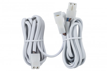 Kabelverl�ngerung 2x2m 0,75qm 2x50W Wei� 12V