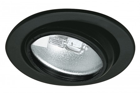 M�bel EBL schwenkbar max.20W 12V G4 69mm Schwarz/Stahlblech/Glas