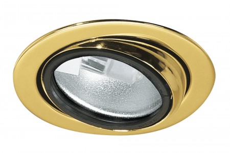 M�bel EBL schwenkbar max.20W 12V G4 69mm Gold/Stahlblech/Glas