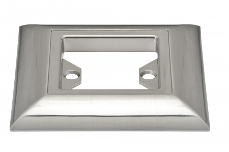 Profi Aufbauring eckig UpDownlight Quadro LED 80mm Eisen geb�rstet/Alu