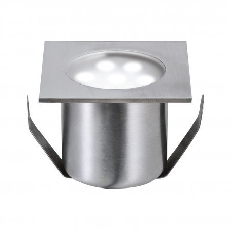 Paulmann Profi Mini Boden EBL eckig IP65 Basisset 4x0,6W 230V 10,5VA 44mm Edelstahl