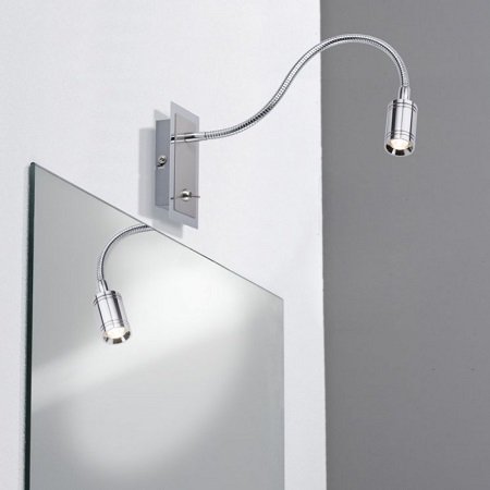 Galeria Zylindro Bettleseleuchte 1x3W LED Chrom 230V DC 350 mA Metall