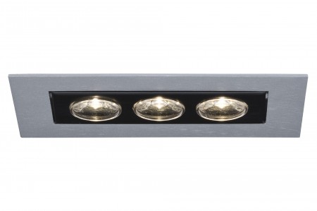 Premium EBL Set Cardano LED 3x(3x1W) 230V Chrom matt/Alu