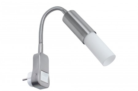 Paulmann Galeria Flexus ESL Steckerleuchte 1x9W E14 Nickel satiniert 230V