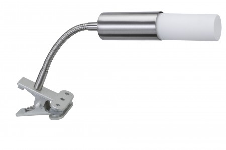 Paulmann Galeria Gesa ESL Klemmspot 1x9W E14 Nickel satiniert 230V Metall/Kunststoff