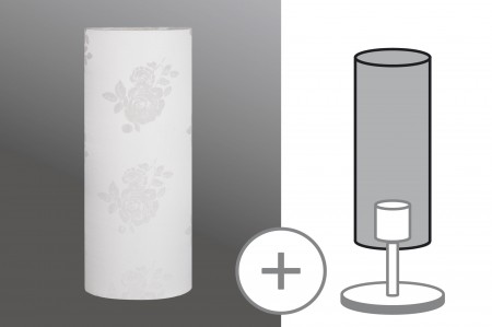 Deco Lampenschirm Light&Easy DESIGN Cilento Elfenbein Stoff