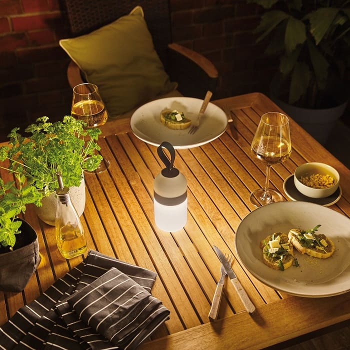 Akkuleuchten Aussen: Akkulampe f�r Tisch und Wand