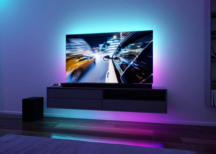 TV-Hintergrundbeleuchtung f�r 75 Zoll Fernseher