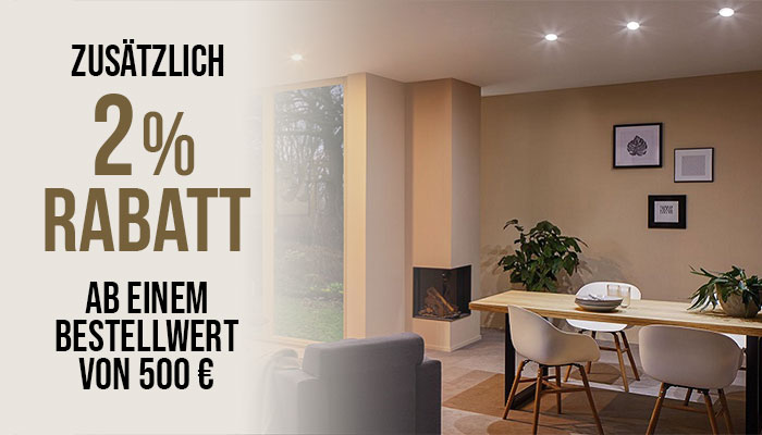 Erhalten Sie zus�tzlich 2% Rabatt