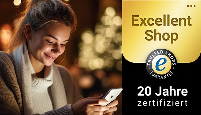 LightKontor.de ist 20 Jahre zertifiziert - Excellent Shop Award