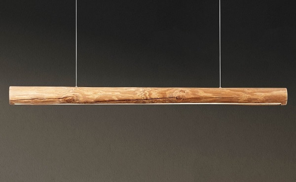 Holz liegt voll im Trend - ein gemütliches Zuhause im stylischem Look Pendelleuchte Odun aus gebeiztem Kiefernholz von Brilliant Leuchten
