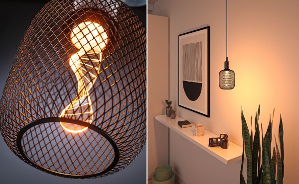 Moderne Lichtquellen & Leuchtmittel für ein stylisches Zuhause Paulmann LED Goldlicht Serie Helix - Metallschirm in schwarz