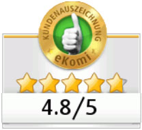 ekomi Kundenbewertungssystem Top Bewertung: sehr gut