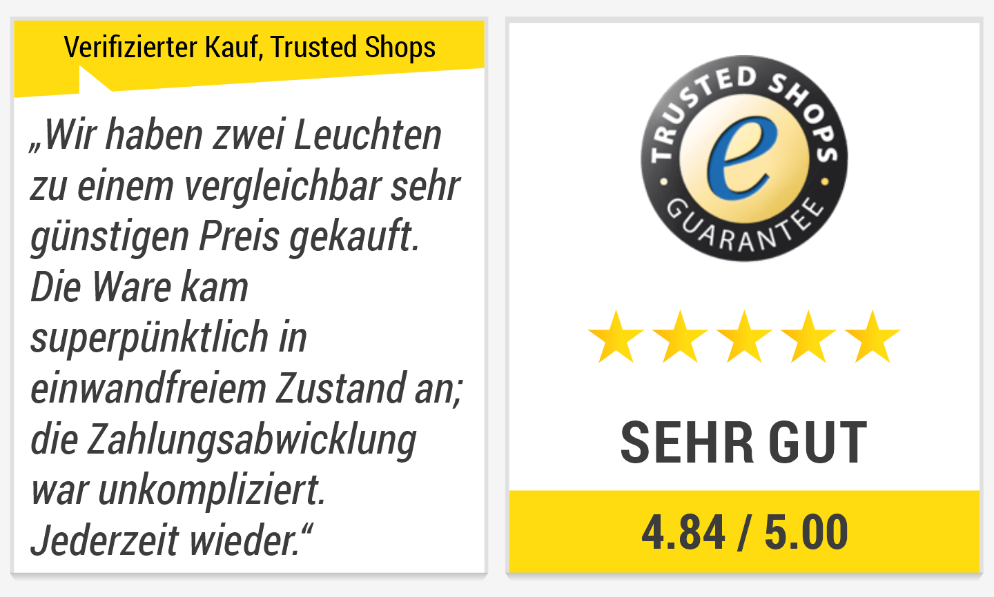 Lighkontor.de wurde von Kunden hervorragend bewertet
