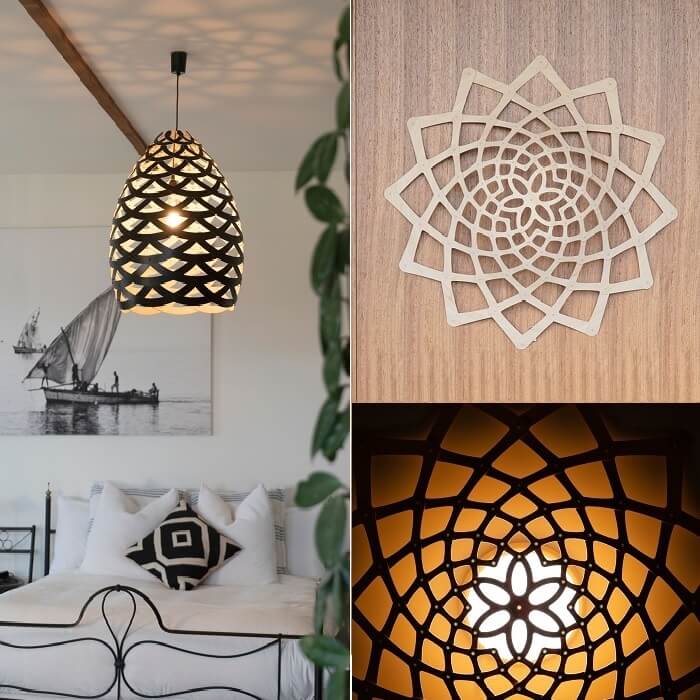 Es ist eine skulpturale geometrische Form, die auf Davids Beobachtung und Liebe zu den in der Natur gefundenen wurde.
