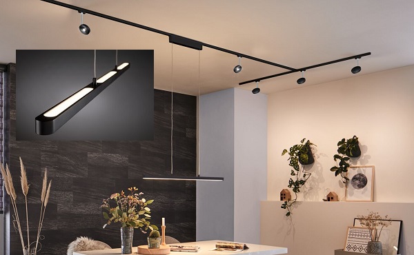 Paulmann URail Pendelleuchte in der Smart Home Zigbee Variante Hightech Pendelleuchte mit Licht oben und unten – Lightkontor.de