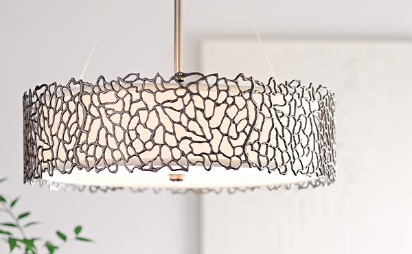 exklusives Trenddesign für eine moderne Lichtgestaltung Trend-Hängeleuchte Coral vom Markenhersteller Elstead