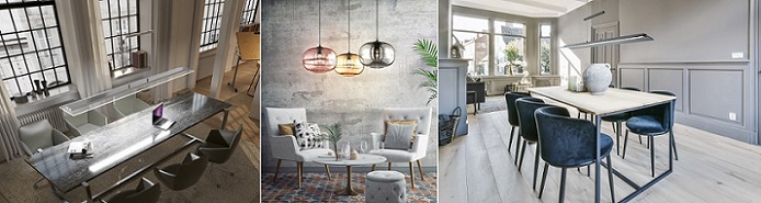 Pendelleuchten verbreiten ein warmes Licht und tragen  zur gem�tlichen Beleuchtung bei