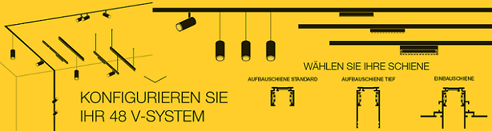 Konfigurator online Schienensystem 48 Volt von SLV