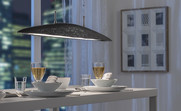 Fischer und Honsel Alu-Serie Shine in XXL-Large Stilvolle Leuchtenserie im Dunkelbraun-Nickel-Look mit CCT Steuerung -Lightkontor.de