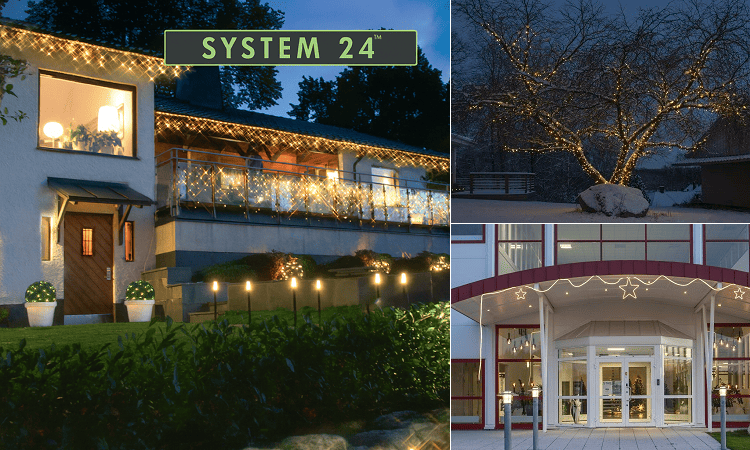 System 24 LED Lichterketten f�r Au�en modular erweiterbar und energieeffizient