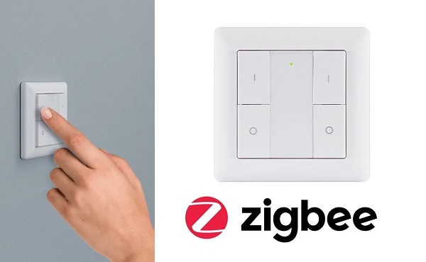 smarter Wandschalter zum Dimmen und Ein- und Ausschalten in Paulmann Zubehör Direkte ZigBee Steuerung über Touchlink
