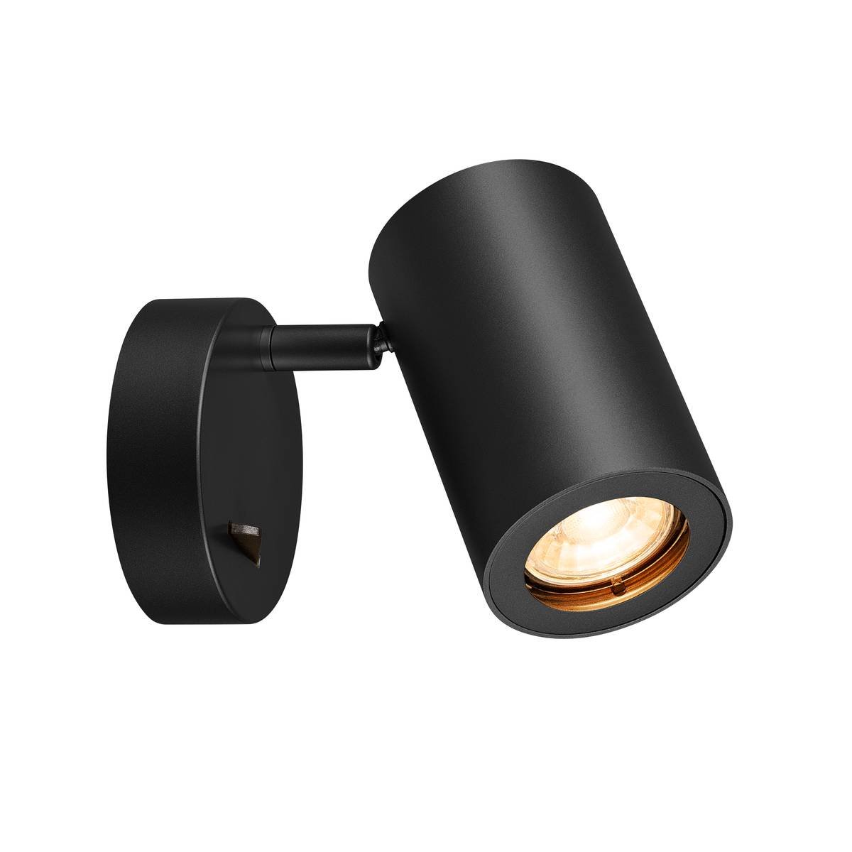 SLV No. 1000729 ENOLA_B Wandleuchte QPAR51 mit Schalter schwarz max. 50W