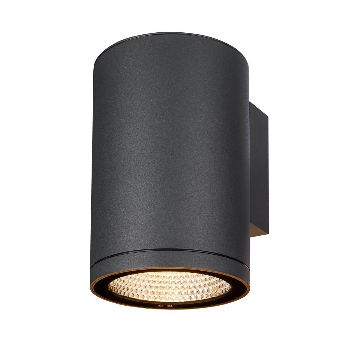 SLV No. 1003440 ENOLA ROUND L single Outdoor LED Wandaufbauleuchte anthrazit CCT 3000/4000K IP 65