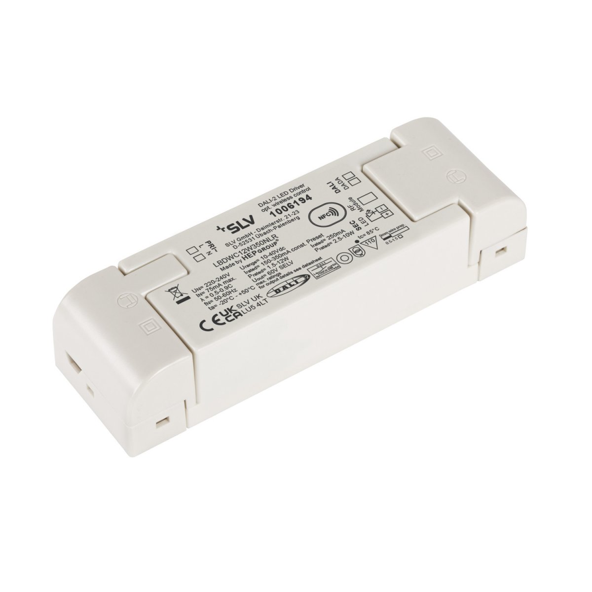 SLV 1006194 LED Treiber 12W 250mA Konstantstrom Dali dimmbar