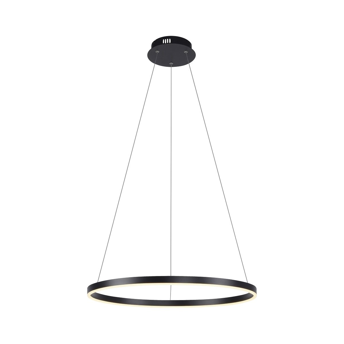 Leuchten Direkt 15394-13 RITUS LED Pendelleuchte Anthrazit rund 60cm dimmbar