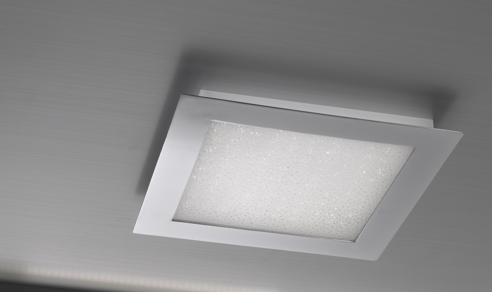 FH Leuchten No. 20640 LED Deckenleuchte Bug 45W chromfarben 60x60 cm