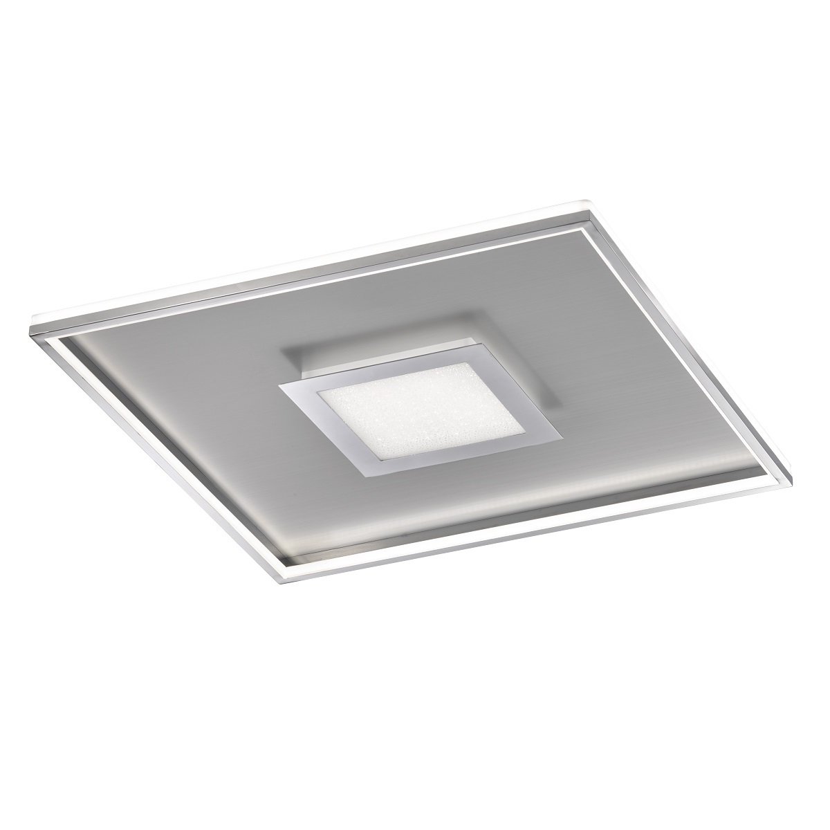 FH Leuchten No. 20643 LED Deckenleuchte Bug 49W chromfarben 80x80 cm