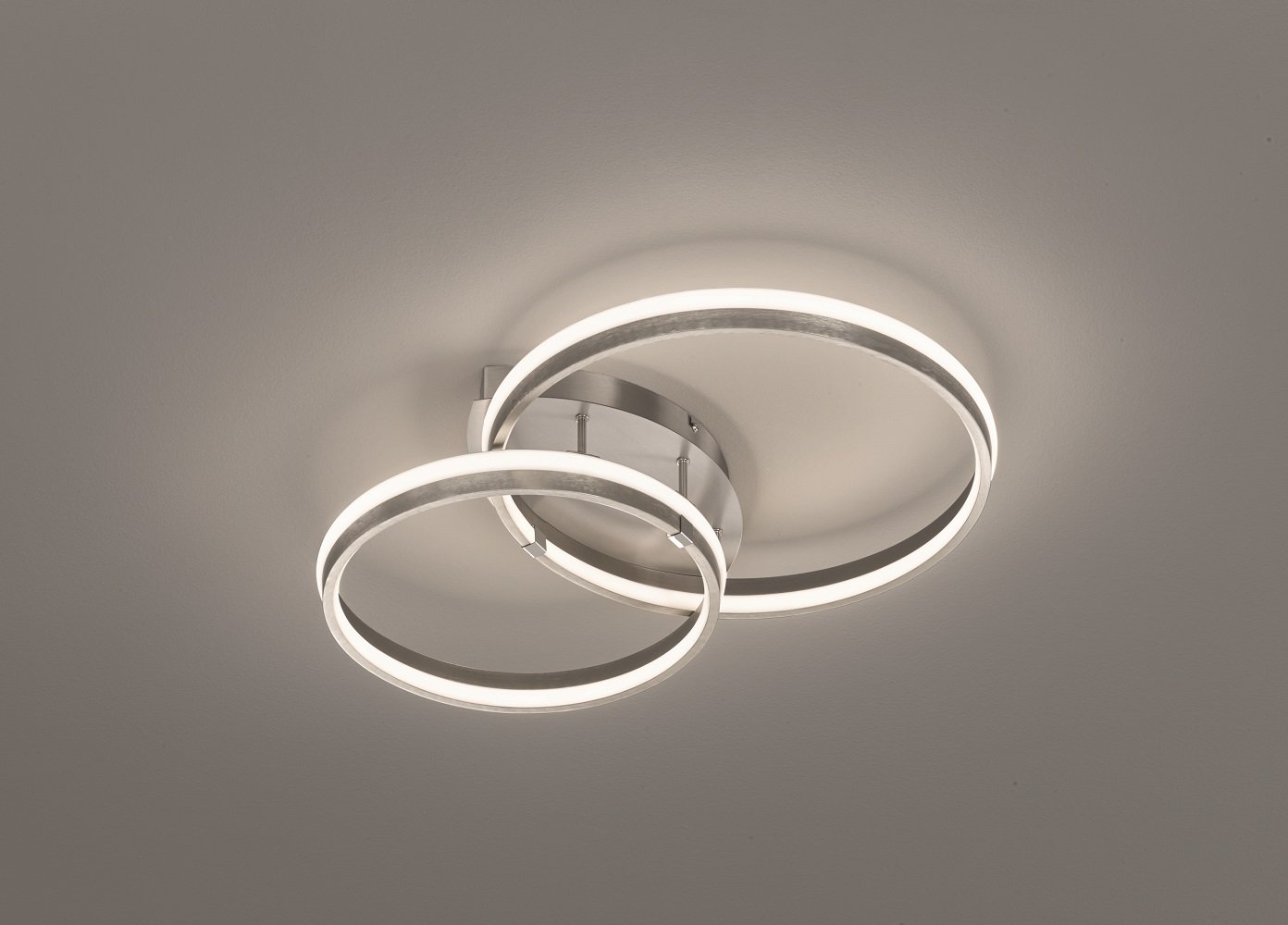 FH Leuchten No. 20868 LED Deckenleuchte Nomade nickelfarben matt