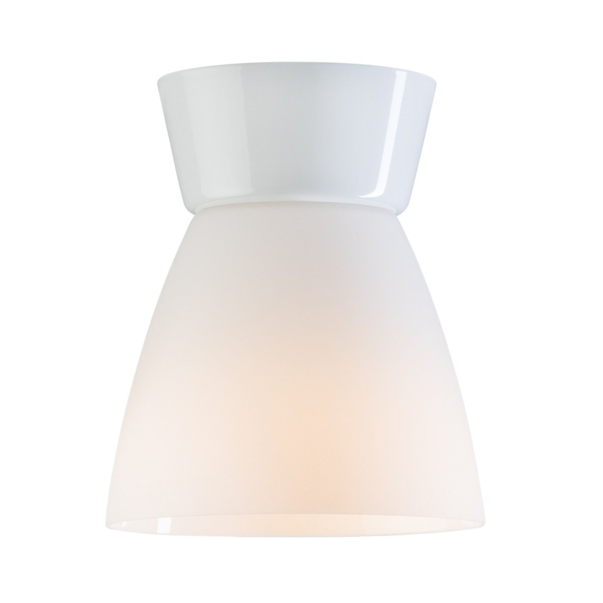 Belid Bizzo Deckenleuchte weiß Glas opal E27