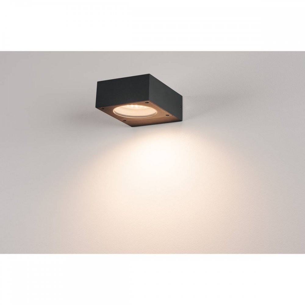 SLV No. 232285 QUADRASYL Wandleuchte WL 15 eckig anthrazit GX53 max ...