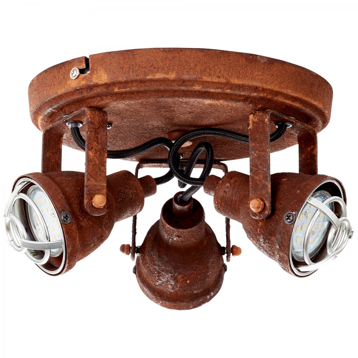 Brilliant Leuchten No. 26334-60 Deckenleuchte Bente Rost, Schwarz 3