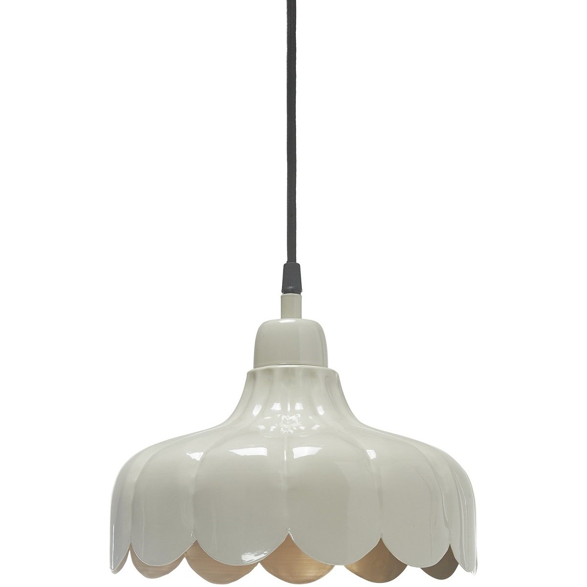 PR Home 2832418 Pendelleuchte Wells beige Gold 24cm