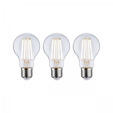 Paulmann 29132 Eco-Line Filament 230V LED Birne 3er-Pack E27 840lm 