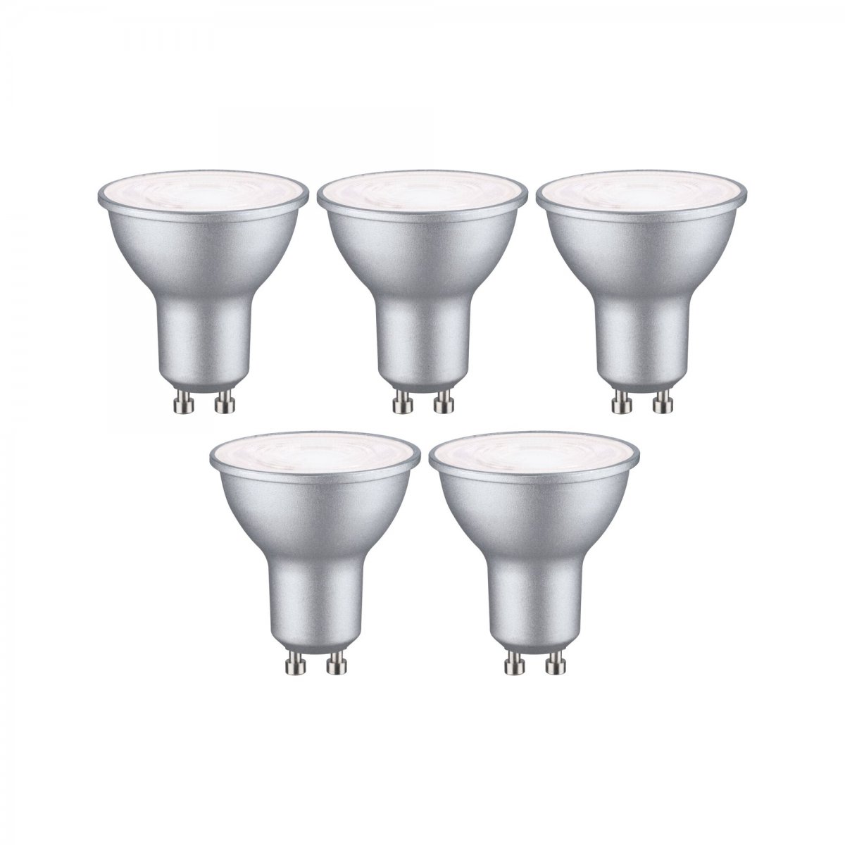 Paulmann 29236 Standard 230V LED Reflektor GU10 5er-Set 460lm 4000K Alu