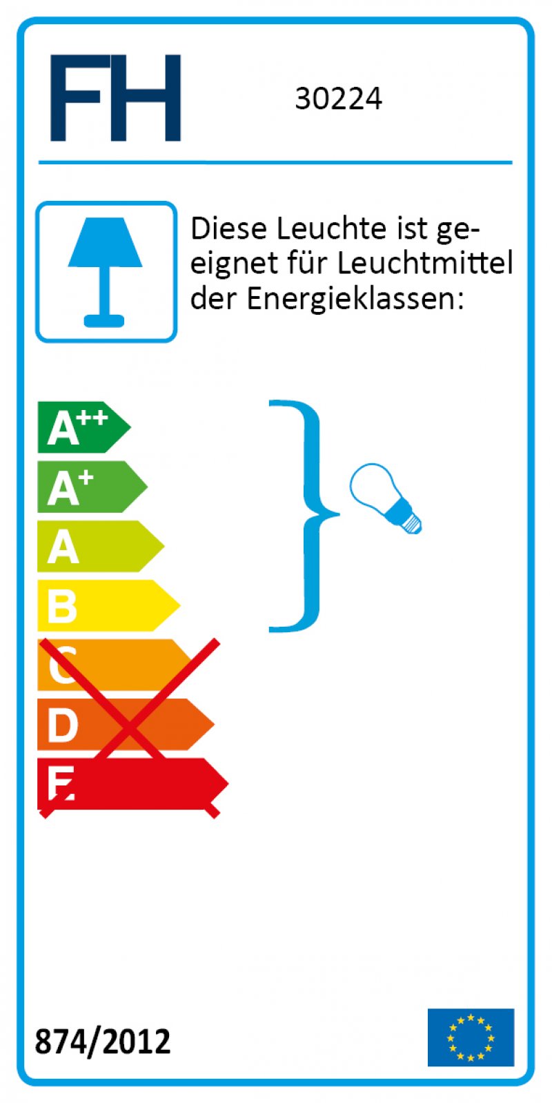 FH Leuchten No. 30224 Wand- und Deckenleuchte Gavin 2-flammig GU10